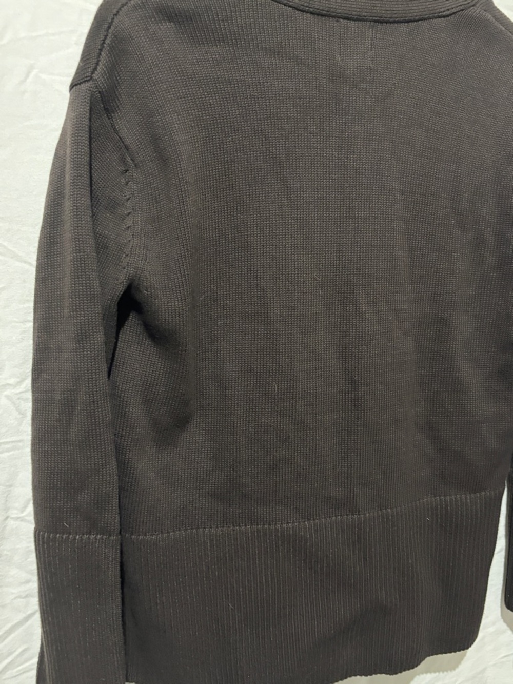 GAP 100% Cotton cardigan in dark brown BMWOT - Picture 8 of 9